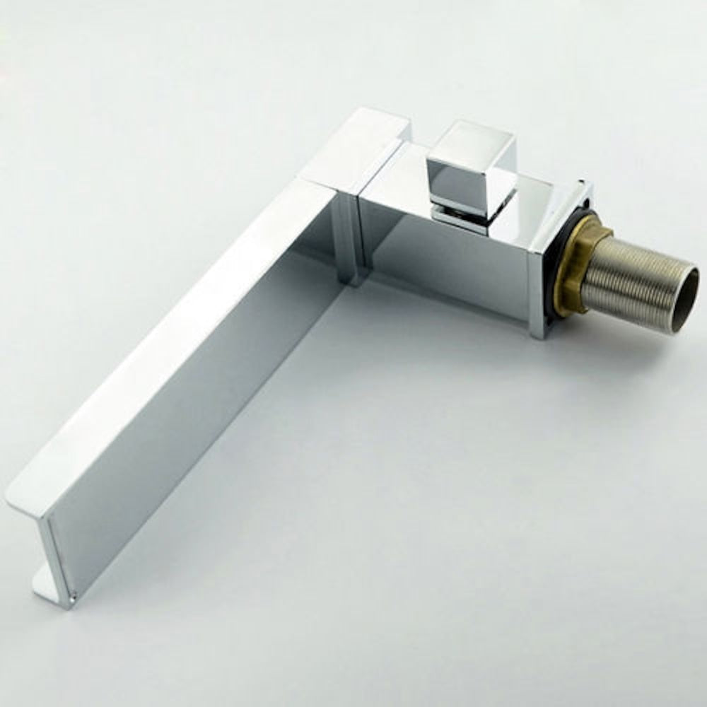 Chrome Modern Roman Tub Faucet, Waterfall Bathtub Faucet with Handheld Shower