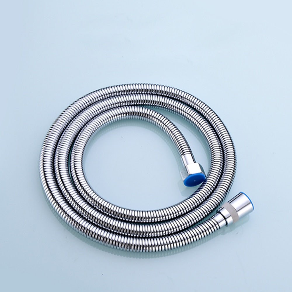 Chrome Flexible Stainless Steel Shower Hose, Replacement Shower Pipe for Handheld Shower Head
