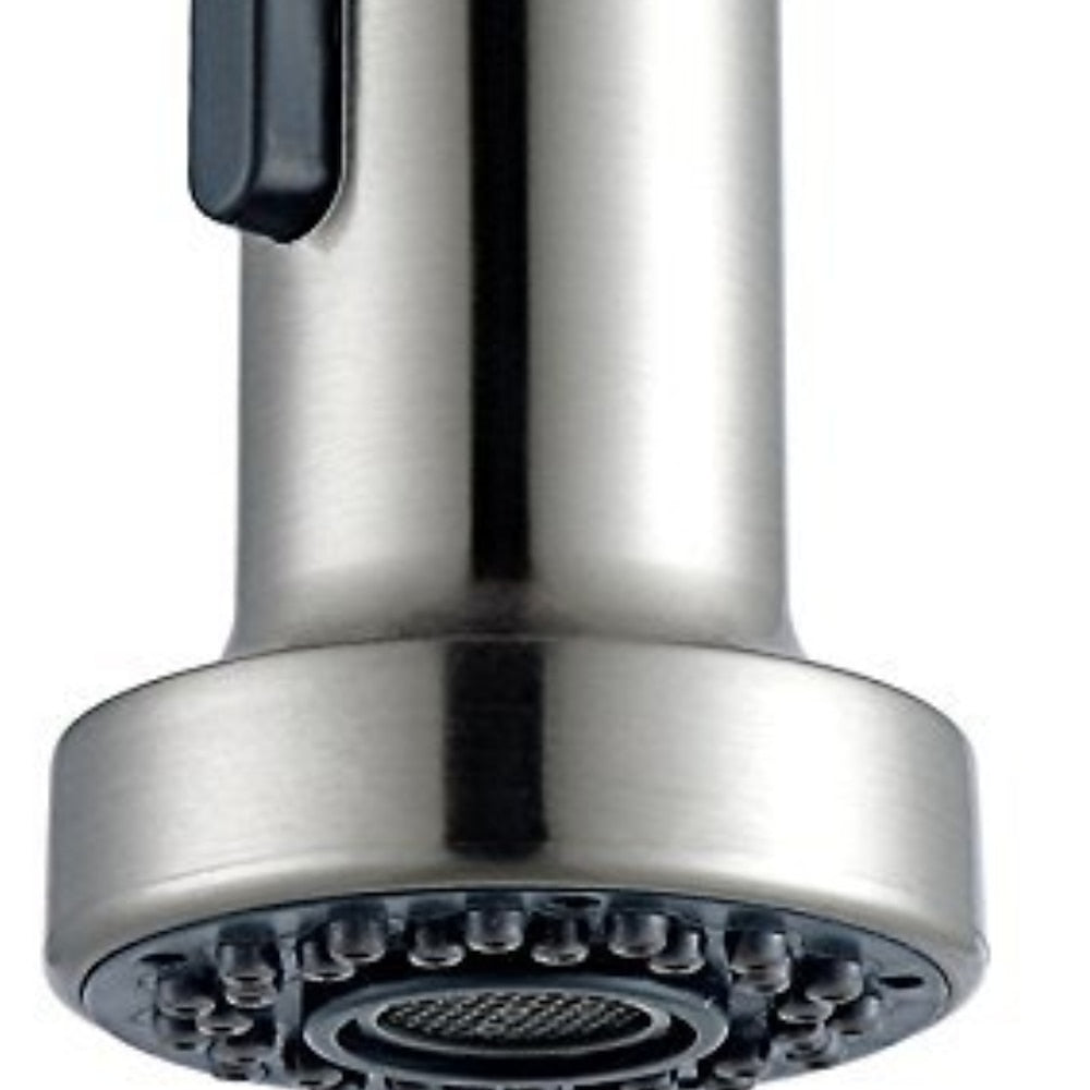 Brushed Nickel Replacement Spray Head, Dual-Mode ABS Kitchen Faucet Nozzle