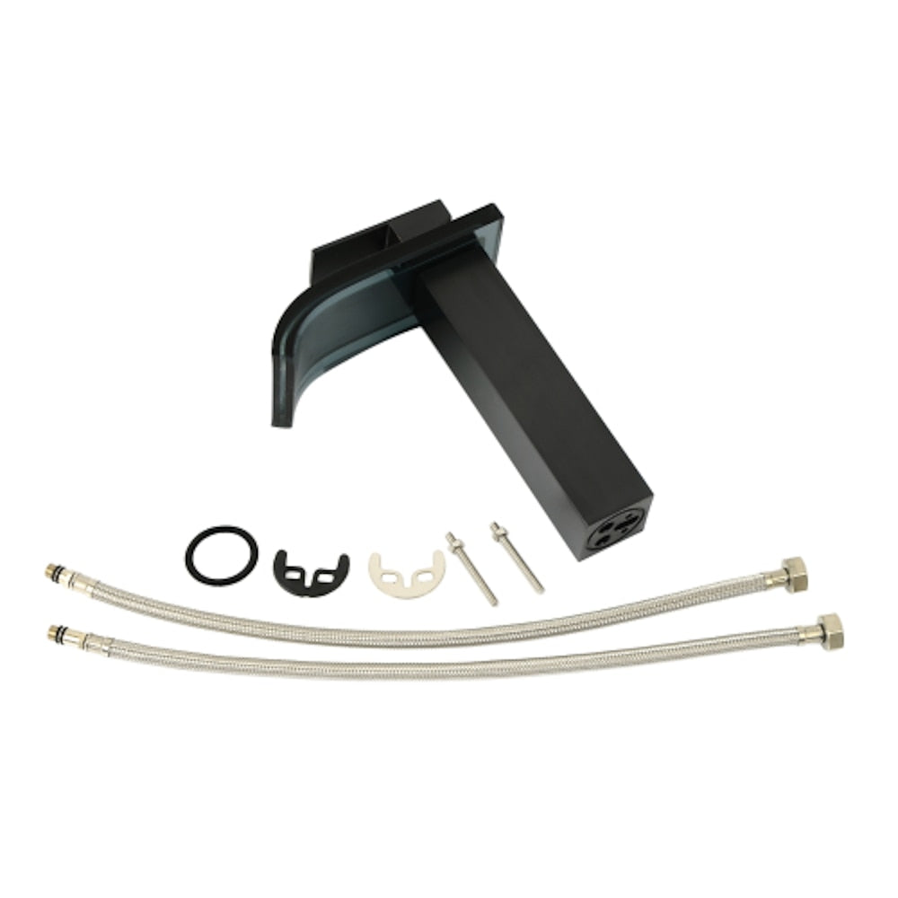 Oil-Rubbed Bronze Waterfall Vessel Sink Faucet, Single-Handle Single-Hole Faucet