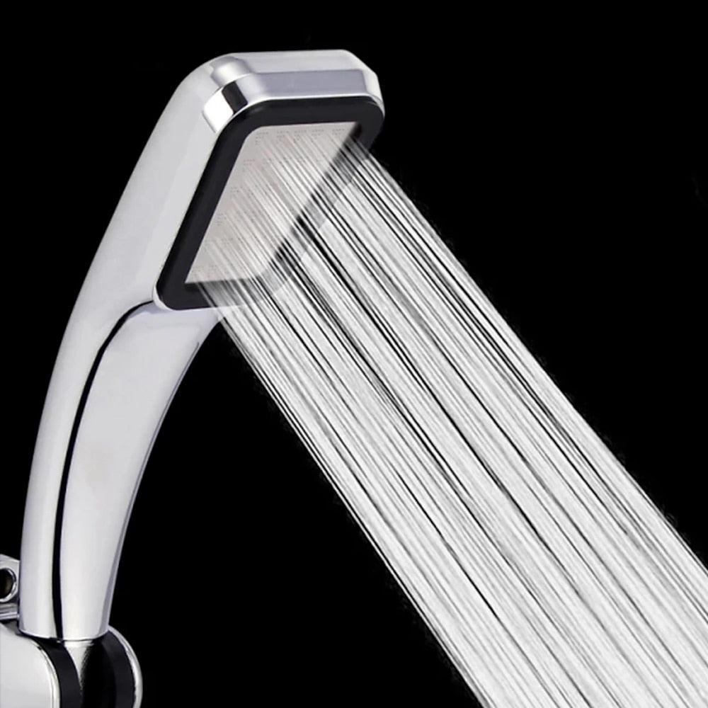 Chrome Handheld Shower Head, High Pressure 300-Hole Water Saving Shower Head