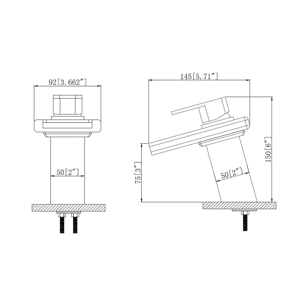Chrome Contemporary Bathroom Faucet, Single-Handle Glass Waterfall Spout Faucet