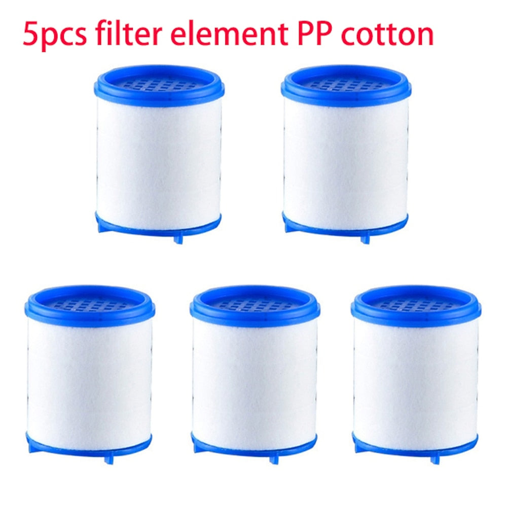 360-Degree Swivel Faucet Water Filter, Chrome ABS Faucet Purifier with PP Cotton Replacement Cartridges