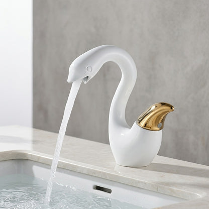 Lagomel single-hole bathroom faucet, set in a Traditional/Classic bathroom