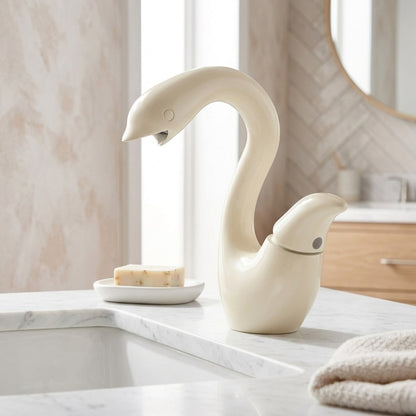 Lagomel single-hole bathroom faucet, set in a Traditional/Classic bathroom