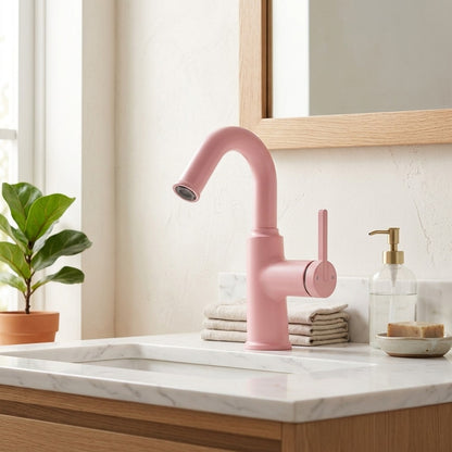 Lagomel single-hole bathroom faucet, set in a Traditional/Classic bathroom