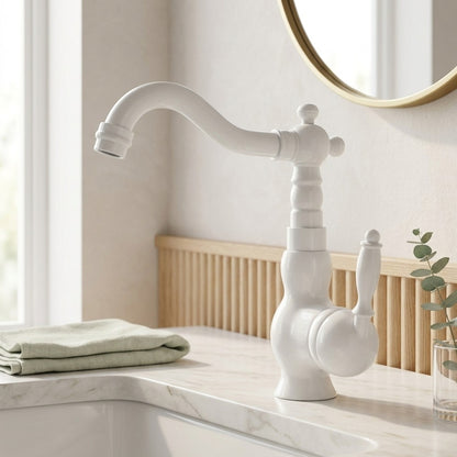 Lagomel single-hole bathroom faucet, set in a Traditional/Classic bathroom