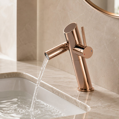 Lagomel single-hole bathroom faucet, set in a Traditional/Classic bathroom