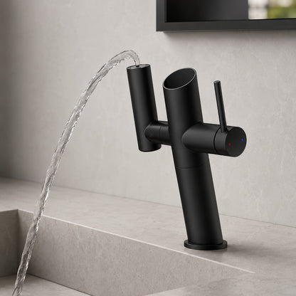 Lagomel single-hole bathroom faucet, set in a Traditional/Classic bathroom
