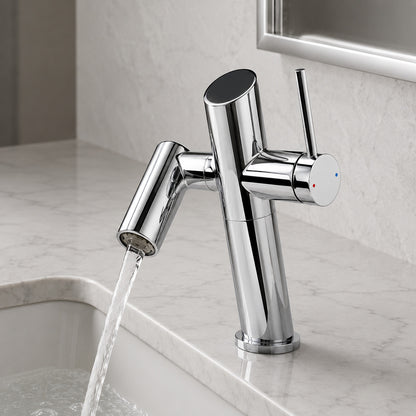 Lagomel single-hole bathroom faucet, set in a Traditional/Classic bathroom