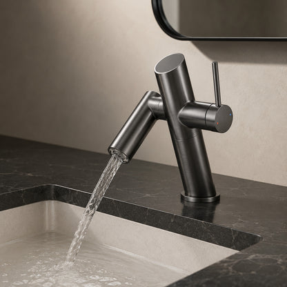 Lagomel single-hole bathroom faucet, set in a Traditional/Classic bathroom