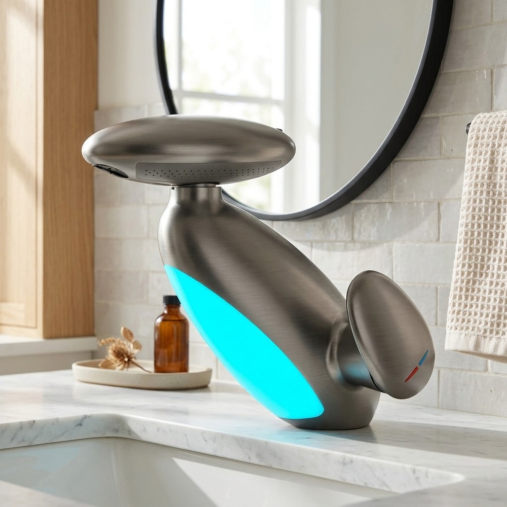 Lagomel pull-out single-hole bathroom faucet, set in a Traditional/Classic/Vintage/Retro bathroom