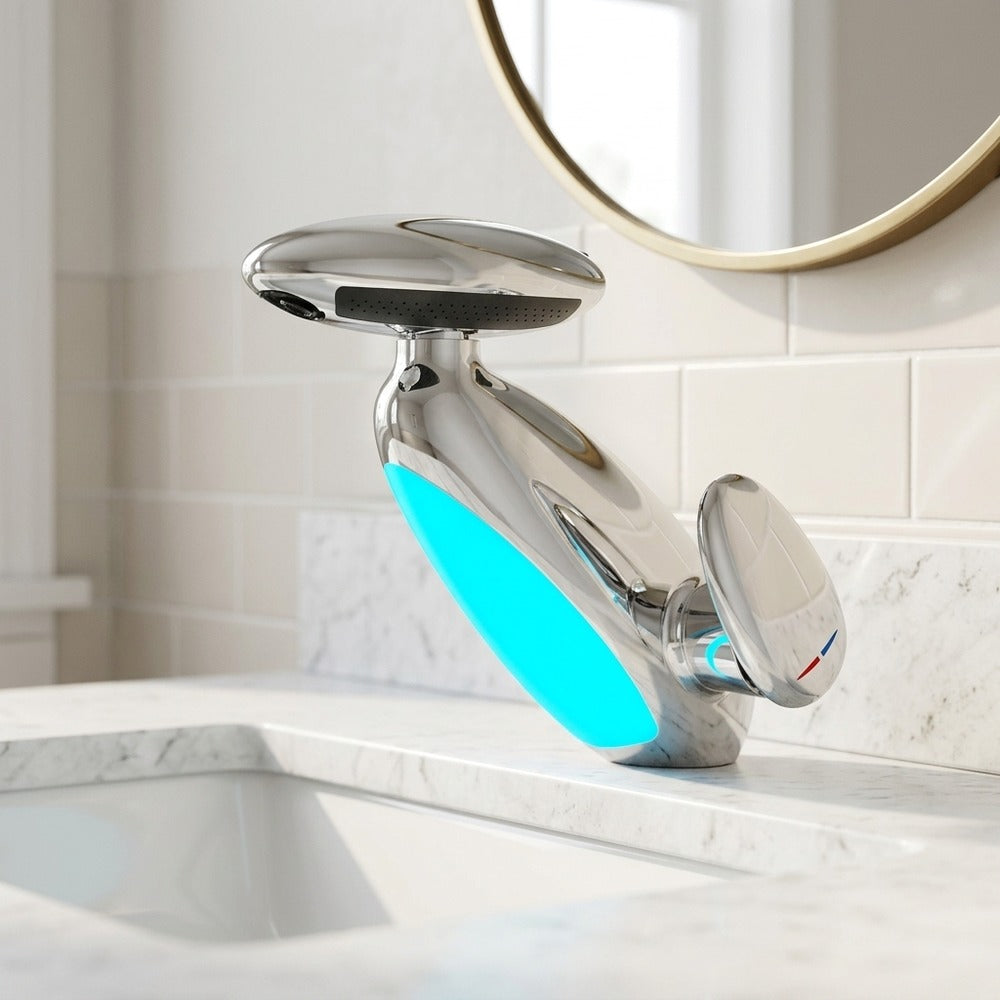 Lagomel pull-out single-hole bathroom faucet, set in a Traditional/Classic/Vintage/Retro bathroom