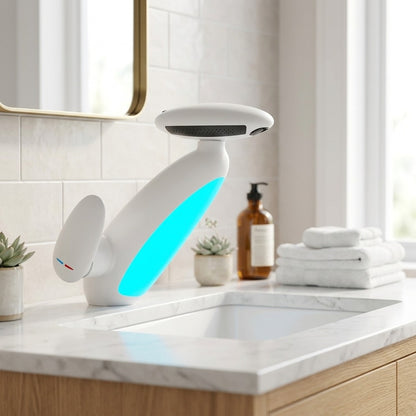 Lagomel pull-out single-hole bathroom faucet, set in a Traditional/Classic/Vintage/Retro bathroom
