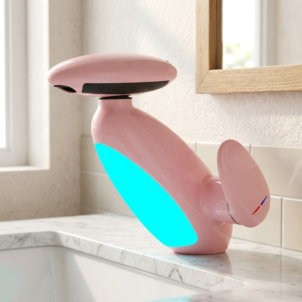 Lagomel pull-out single-hole bathroom faucet, set in a Traditional/Classic/Vintage/Retro bathroom
