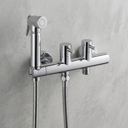 Lagomel wall-mounted bidet faucet, set in a Traditional/Classic/Vintage/Retro bathroom