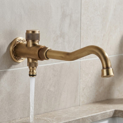 Lagomel wall-mounted washing machine faucet, set in a Traditional/Classic/Rustic/Industrial bathroom