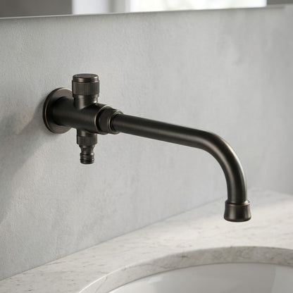Lagomel wall-mounted washing machine faucet, set in a Traditional/Classic/Rustic/Industrial bathroom