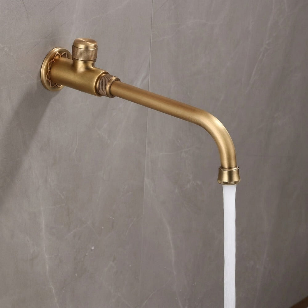Lagomel wall-mounted washing machine faucet, set in a Traditional/Classic/Rustic/Industrial bathroom