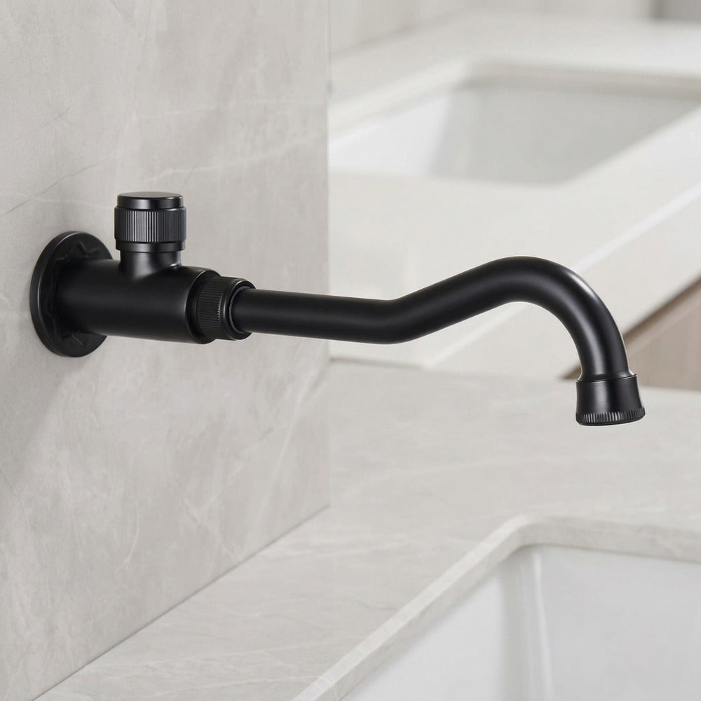 Lagomel wall-mounted washing machine faucet, set in a Traditional/Classic/Rustic/Industrial bathroom