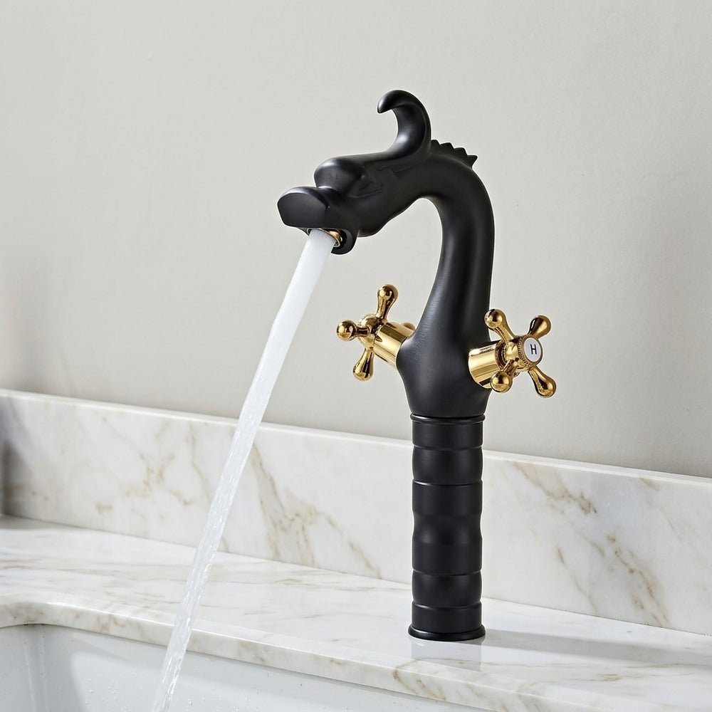 Lagomel single-hole bathroom faucet, set in a Traditional/Classic bathroom