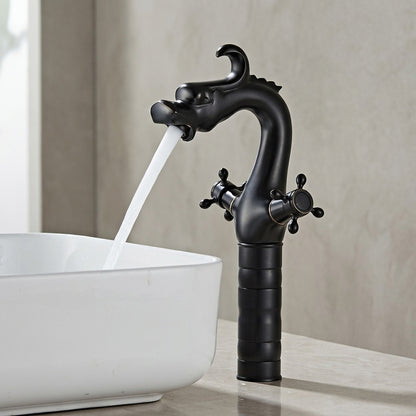 Lagomel single-hole bathroom faucet, set in a Traditional/Classic bathroom