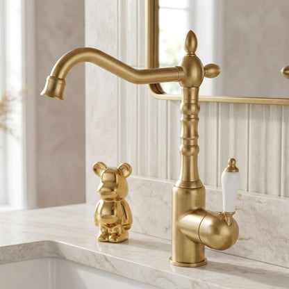 Lagomel single-hole bathroom faucet, set in a Traditional/Classic bathroom