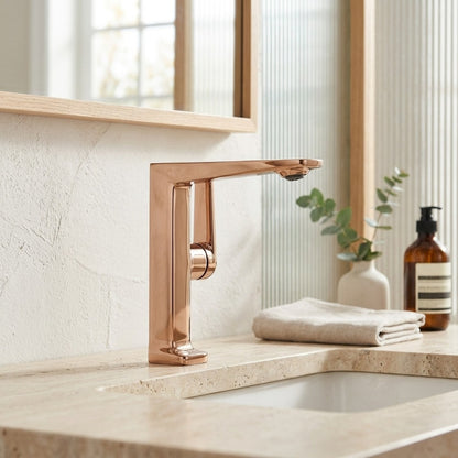 Lagomel single-hole bathroom faucet, set in a Traditional/Classic bathroom