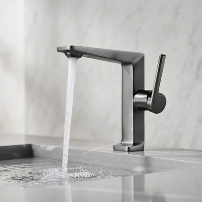 Lagomel single-hole bathroom faucet, set in a Traditional/Classic bathroom