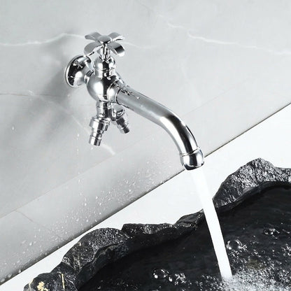 Lagomel single-handle wall-mount bathroom faucet, set in a Modern/Contemporary bathroom