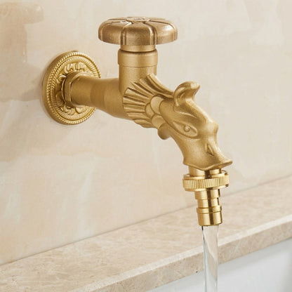 Lagomel wall-mounted single-handle washing machine faucet, set in a Vintage/Retro bathroom