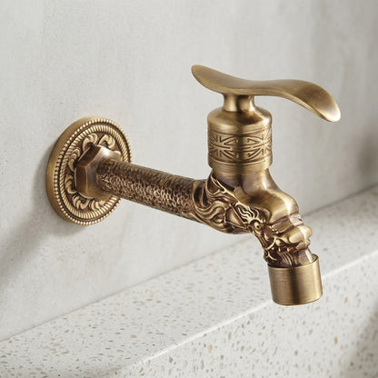 Lagomel wall-mounted washing machine faucet, set in a Traditional/Classic/Rustic/Industrial bathroom