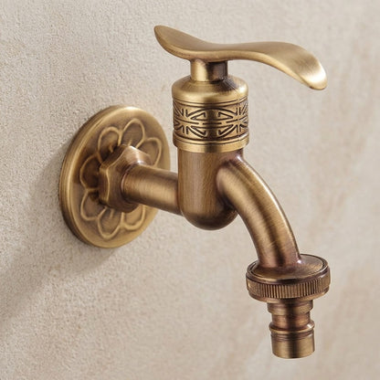 Lagomel wall-mounted washing machine faucet, set in a Traditional/Classic/Rustic/Industrial bathroom