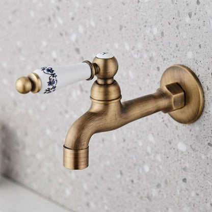 Lagomel wall-mounted washing machine faucet, set in a Traditional/Classic/Rustic/Industrial bathroom