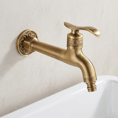 Lagomel wall-mounted washing machine faucet, set in a Traditional/Classic/Rustic/Industrial bathroom