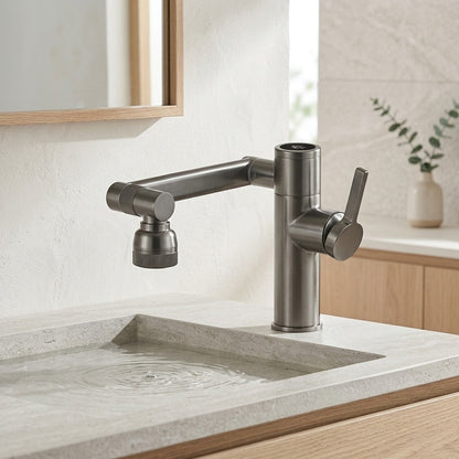 Lagomel single-hole bathroom faucet, set in a Traditional/Classic bathroom