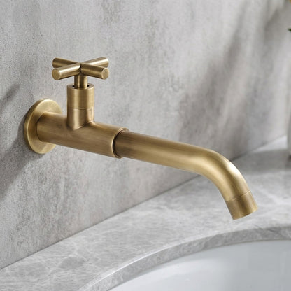 Lagomel single-handle wall-mount bathroom faucet, set in a Modern/Contemporary bathroom