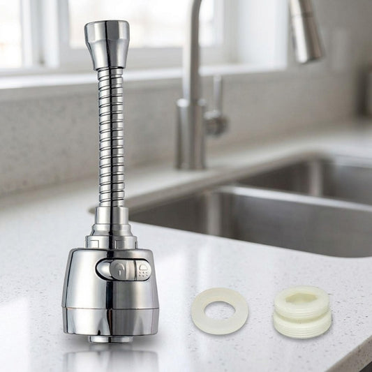 Lagomel faucet aerator in chrome, set in a Modern bathroom