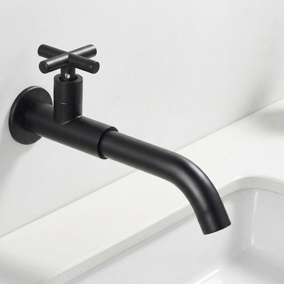 Lagomel single-hole wall-mount bathroom faucet, set in a Traditional/Classic bathroom