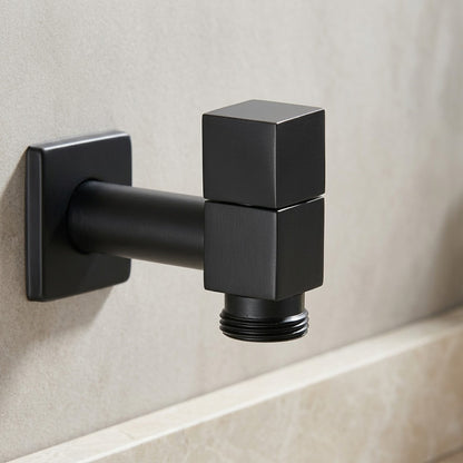 Lagomel wall-mounted washing machine faucet, set in a Traditional/Classic/Rustic/Industrial bathroom