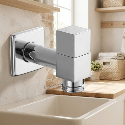Lagomel wall-mounted washing machine faucet, set in a Traditional/Classic/Rustic/Industrial bathroom