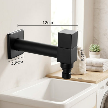 Lagomel wall-mounted washing machine faucet, set in a Traditional/Classic/Rustic/Industrial bathroom