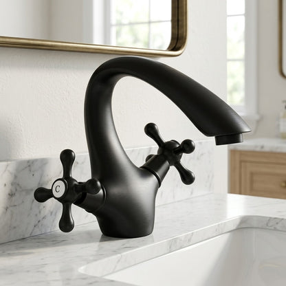 Lagomel single-hole bathroom faucet, set in a Traditional/Classic bathroom