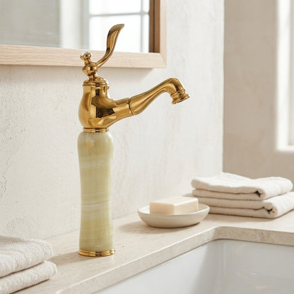 Lagomel single-hole bathroom faucet, set in a Traditional/Classic bathroom
