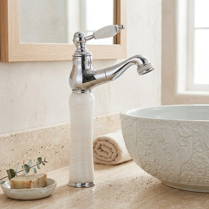 Lagomel single-hole bathroom faucet, set in a Traditional/Classic bathroom