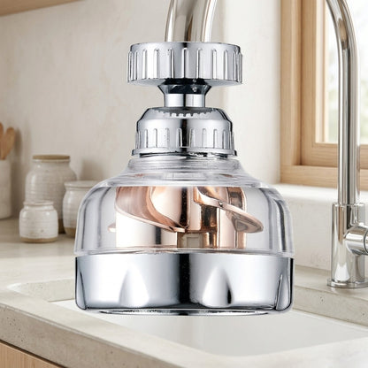 Lagomel faucet aerator in chrome, set in a Modern bathroom