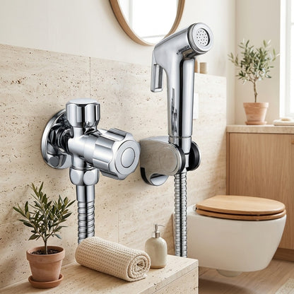 Lagomel wall-mounted bidet attachment, set in a Contemporary bathroom