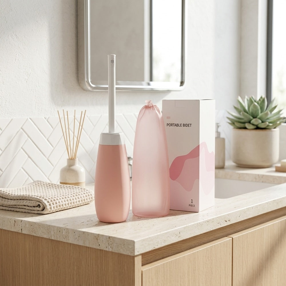Lagomel bidet attachment, set in a Modern bathroom