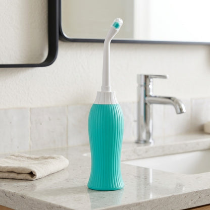 Lagomel bidet attachment, set in a Modern bathroom