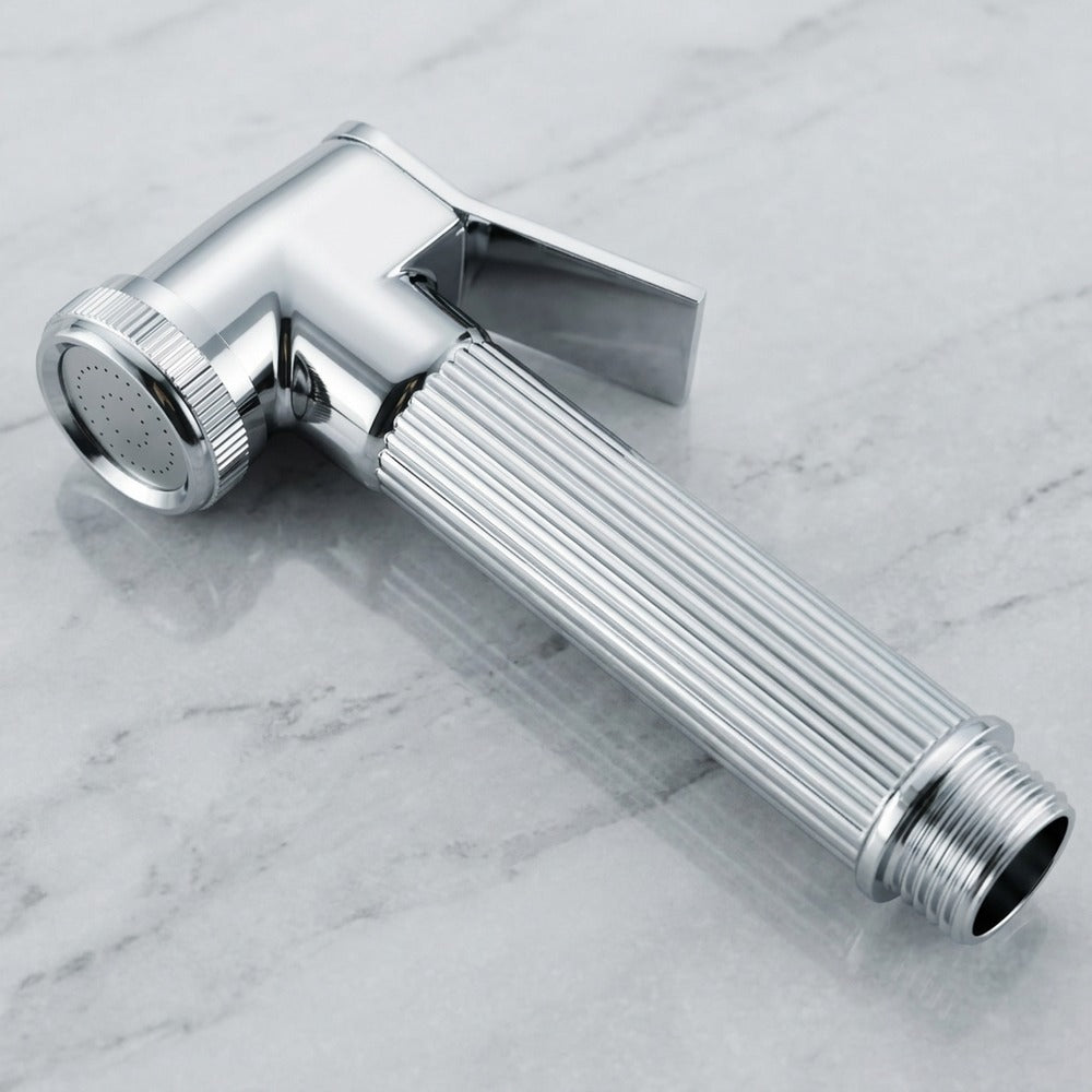 Lagomel single-handle bidet faucet, set in a Contemporary bathroom